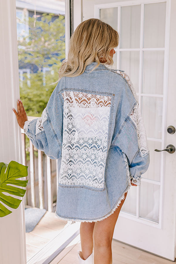 Ultimate Sonoma Girls Trip Crochet Denim Jacket