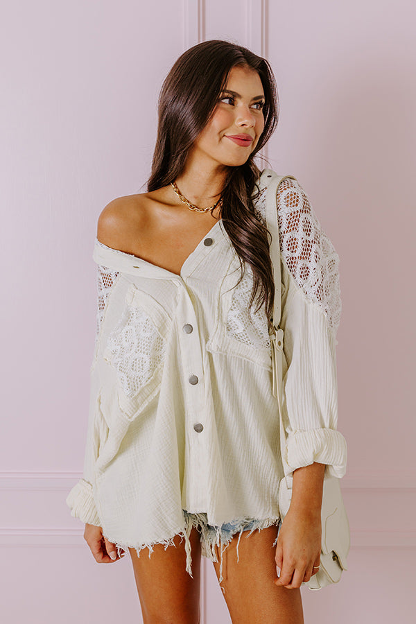 Premium Free-Spirited Knit Button-Up Shirt