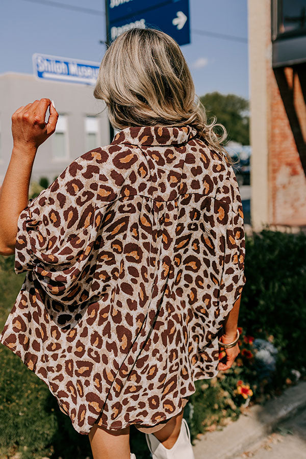 Premium Leopard Print Oversized Shirt - Ultimate Style Upgrade