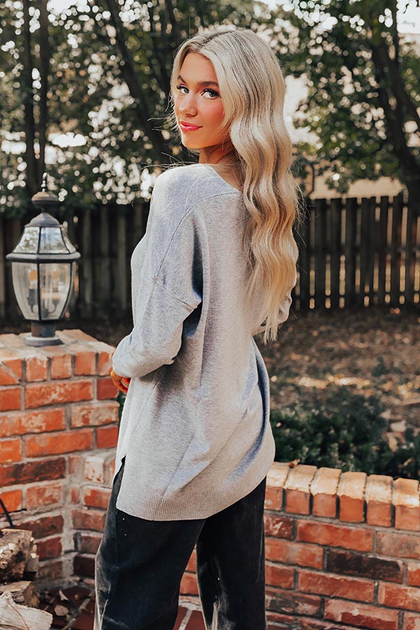 Premium Fall Latte Shift Sweater - Ultimate Comfort in Grey