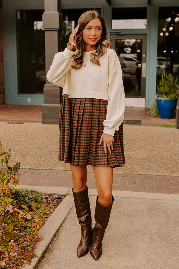 Premium Plaid Mini Dress - Ultimate Fall Style