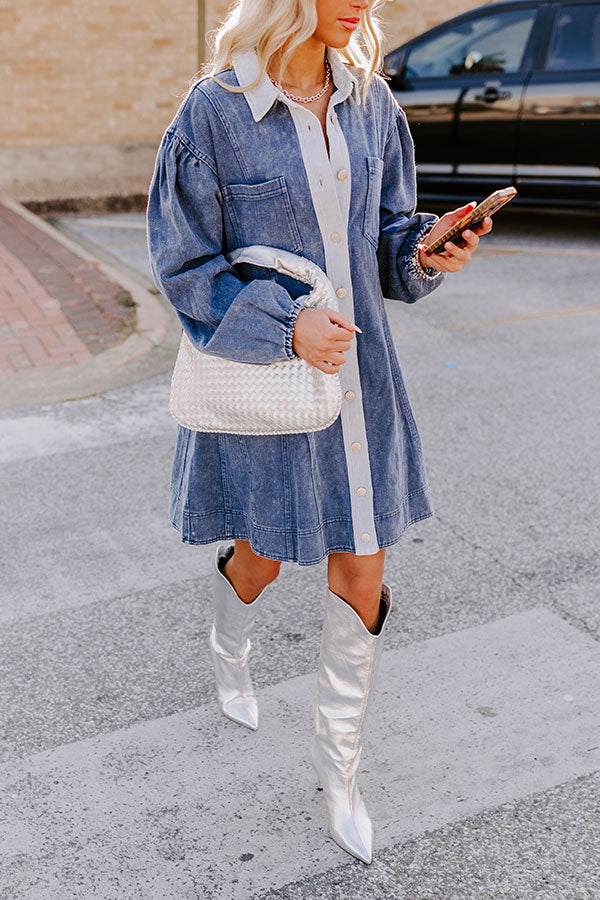 Ultimate Blue Denim Mini Dress for Effortless Style