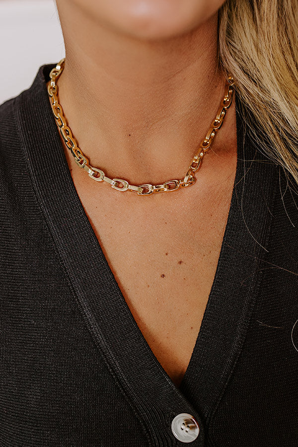 Ultimate Glamour Link Necklace - Premium Party Essential