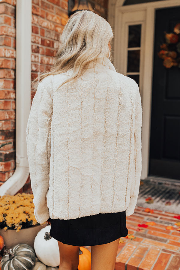 Premium Luxe Plush Jacket - Cream Collection