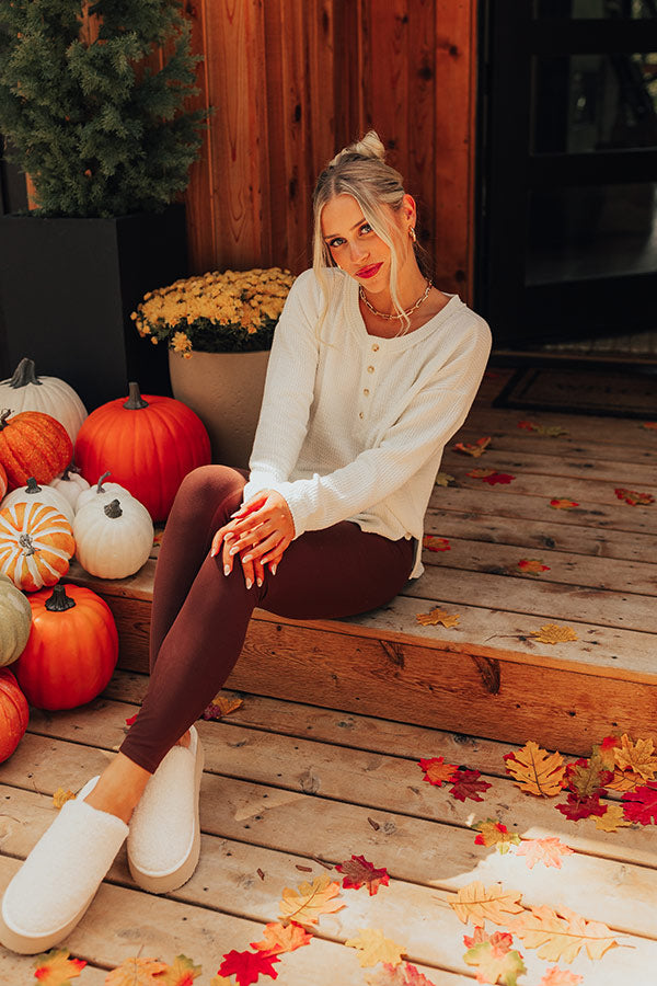 Ultimate Cozy Ribbed Tee - Ivory