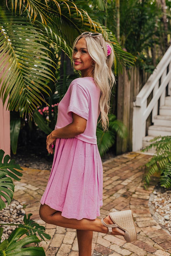 Ultimate Blush Mini Dress - Effortless Elegance