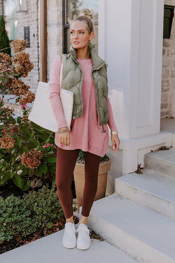 Ultimate Cozy Pink Sweater Top - Effortless Chic