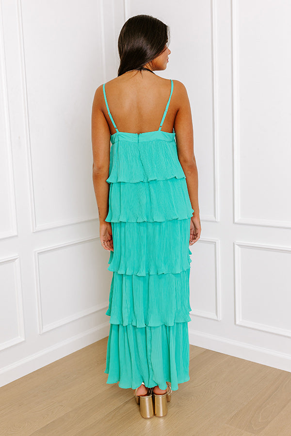 Premium Turquoise Dream Midi Dress