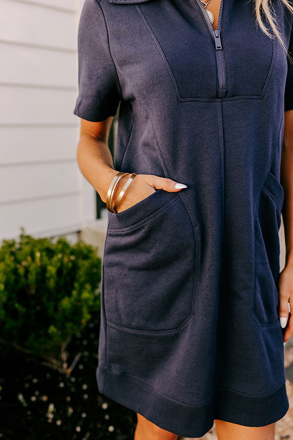 Chic Navy Mini Dress for Casual Outings