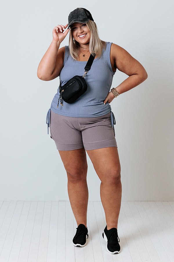 Ultimate Lightweight Jog Shorts - Heirloom Lilac for Curves