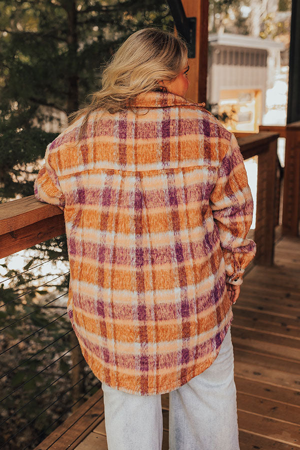 Ultimate Sangria Plaid Jacket - Cozy & Stylish