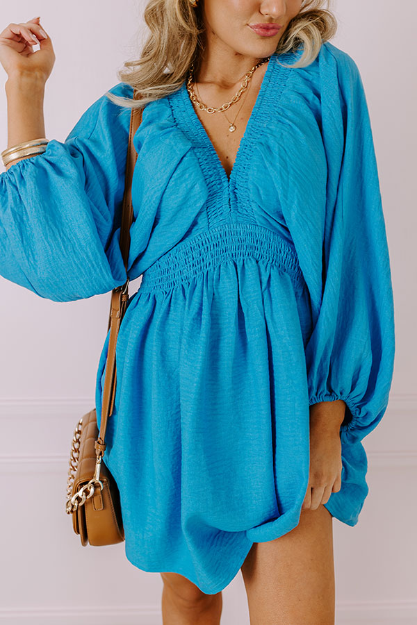 Premium Blue Babydoll Dress - Ultimate Flirty Style