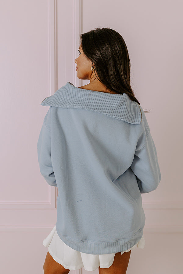 Premium Sky Blue Fresh Breeze Sweatshirt