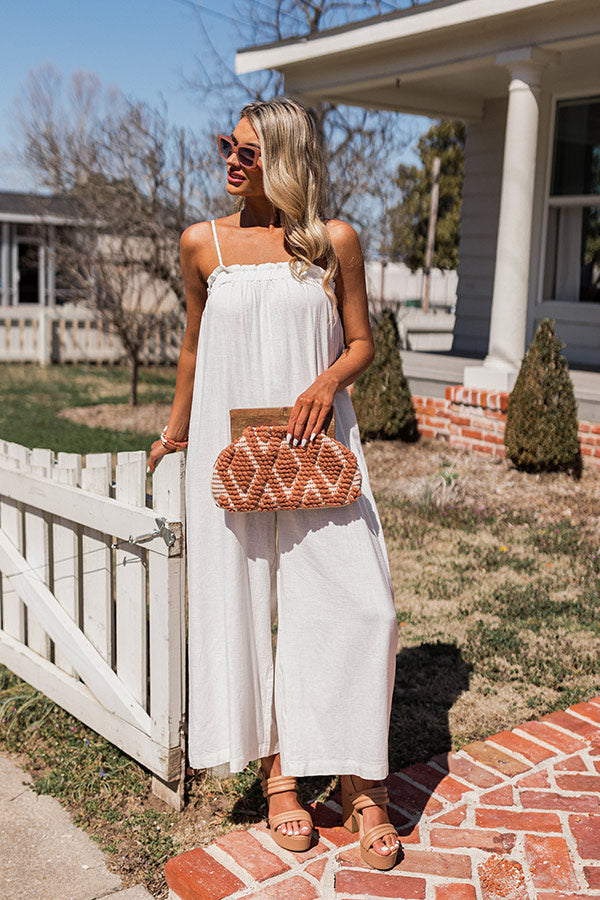 Ultimate Ivory Strolling Jumpsuit - Premium Weekend Wear