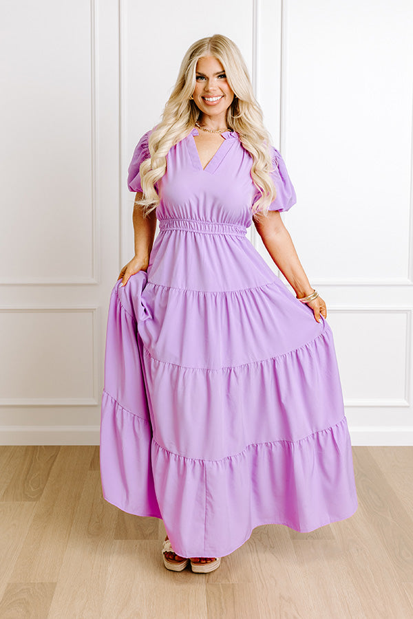 Ultimate Lavender Curves Maxi Dress - Simply Sweet & Stylish