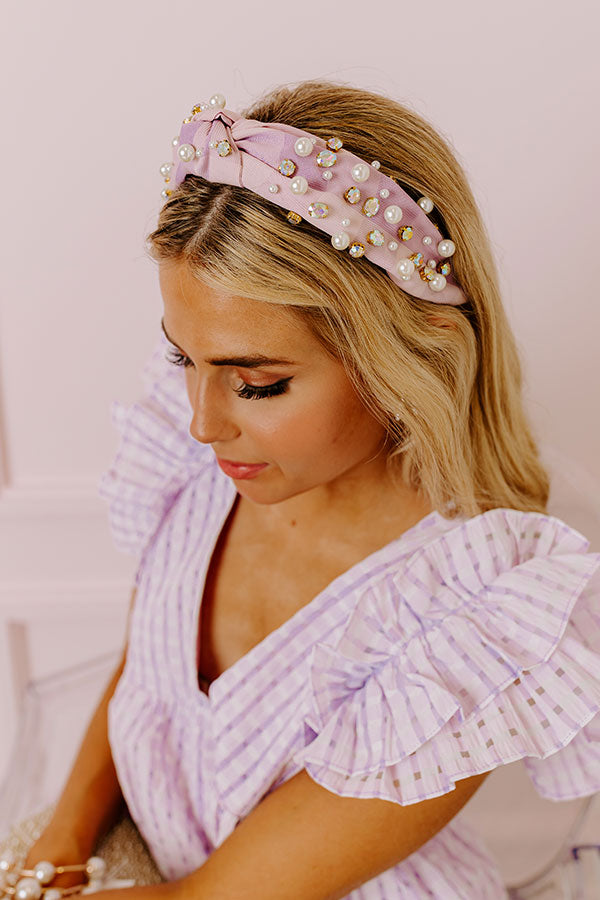 Premium Lavender Blissful Break Embellished Headband