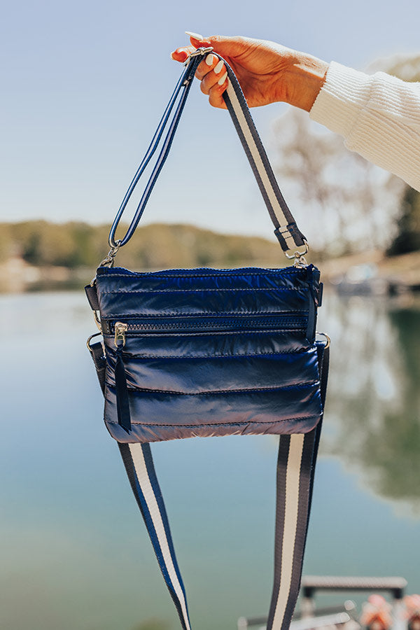 Premium City Dream Quilted Crossbody Bag in Navy - Ultimate Urban Companion