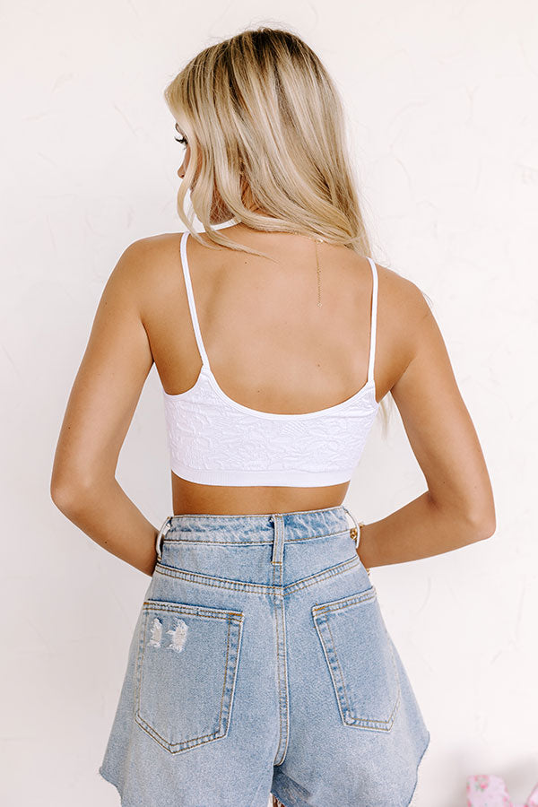 Ultimate Comfort Delicate Details Bralette - White