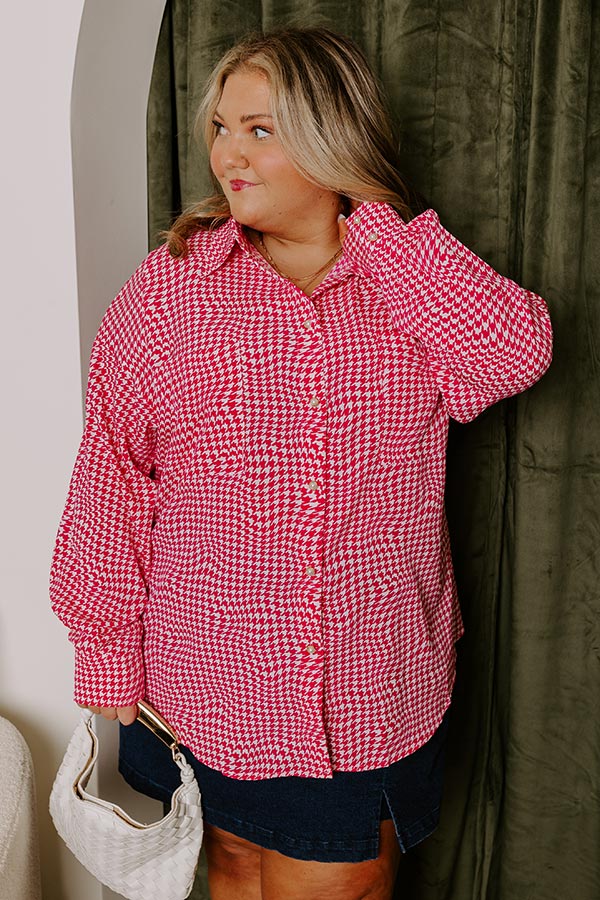 Premium Houndstooth Elegance Top - Ultimate Style Upgrade