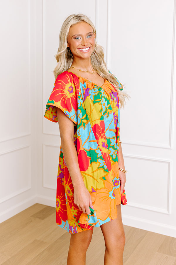 Premium Bora Bora Floral Mini Dress - Ultimate Summer Style