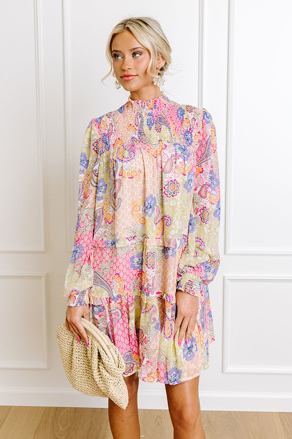 Premium Floral Shift Dress - Friendly Shores Collection