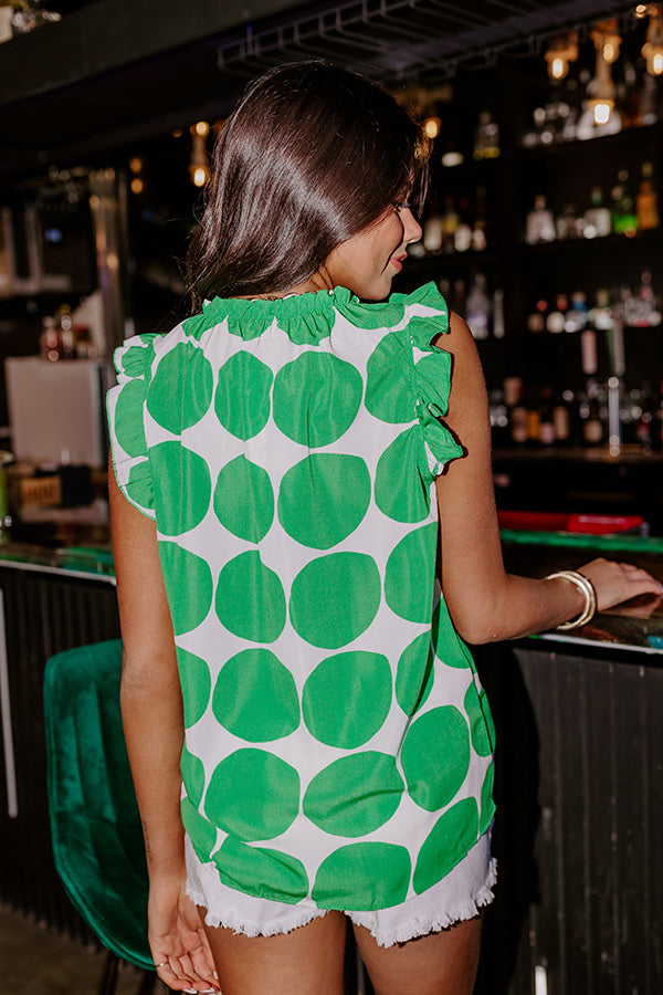 Ultimate Brunch & Go Shift Top in Premium Kelly Green