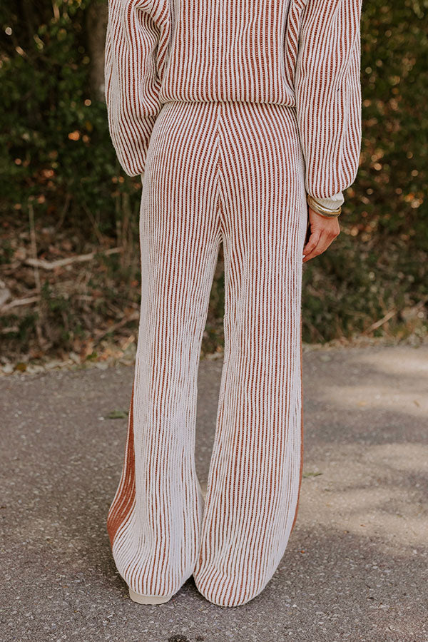 Premium Uptown Chic High Waist Ribbed Pants in Ivory - Ultimate Comfort & Style