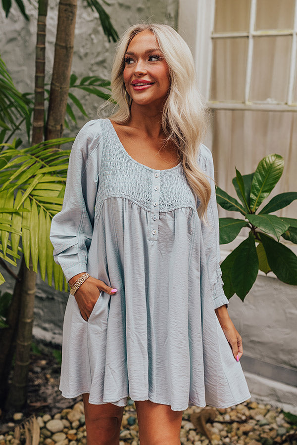 Ultimate Manhattan Sky Blue Tunic Dress