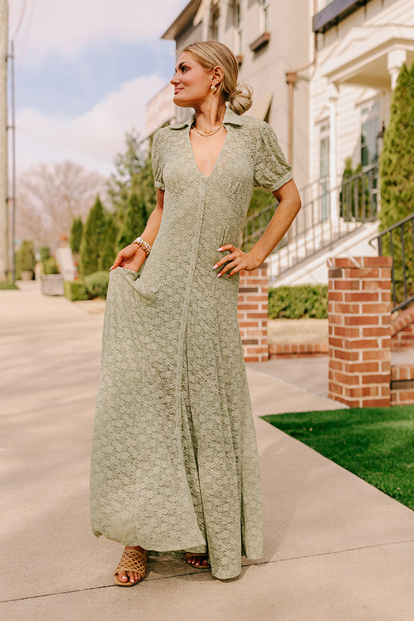 Premium Elegance Lace Maxi Dress