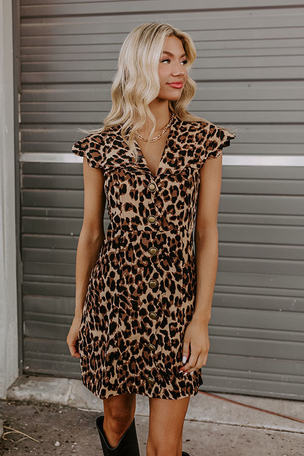 Ultimate Chic Leopard Print Mini Dress