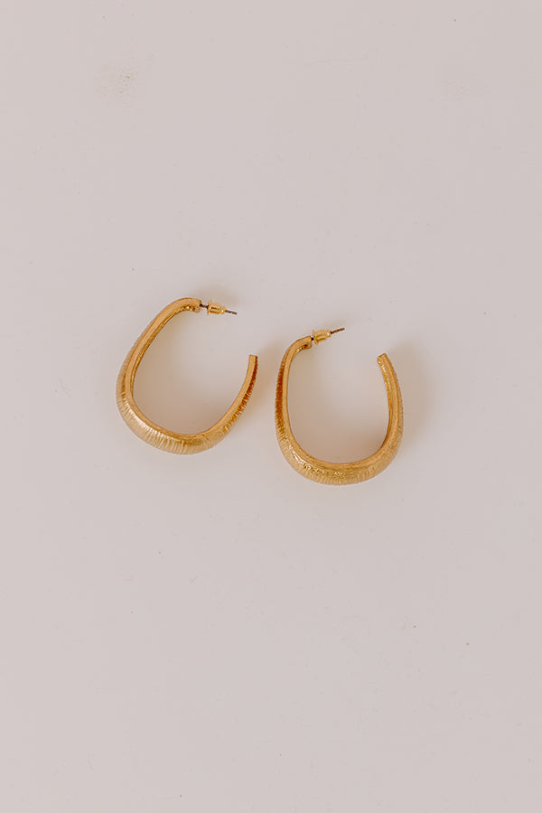 Ultimate Luxury Hoop Earrings - Trendy Gold Statement Piece