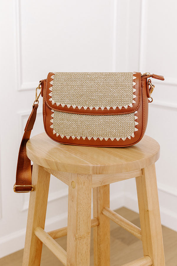 Premium Maple Woven Crossbody Bag – Ultimate Vacay Essential