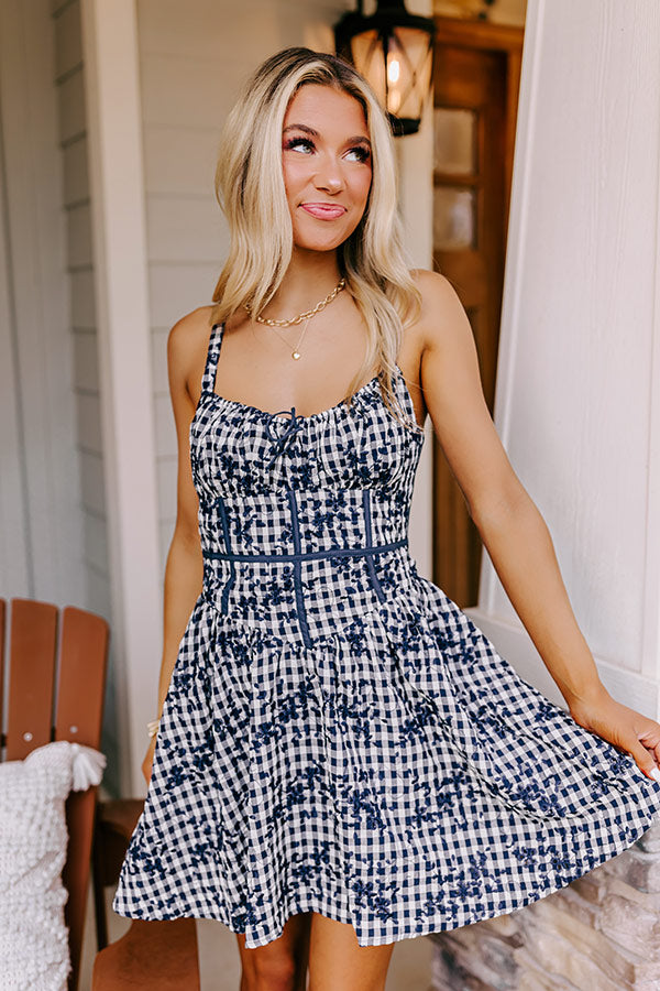 Ultimate Springtime Sips Embroidered Mini Dress