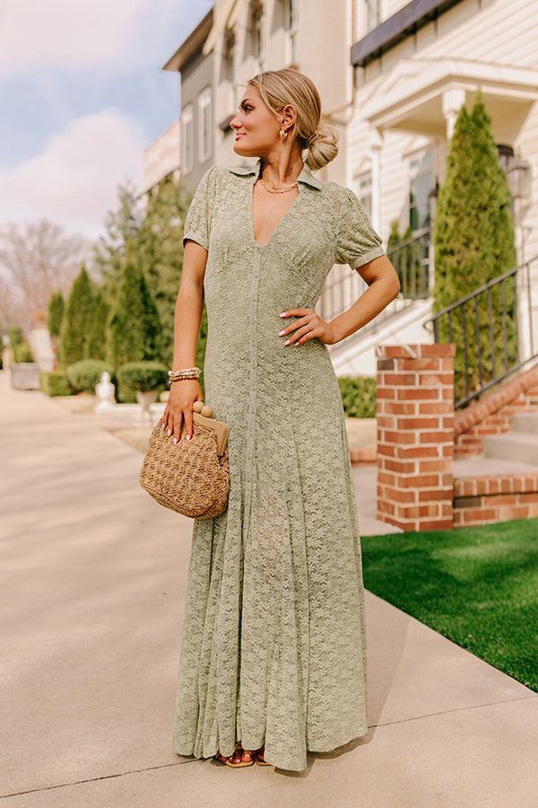 Premium Elegance Lace Maxi Dress