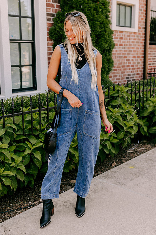 Ultimate Latte Break Denim Jumpsuit