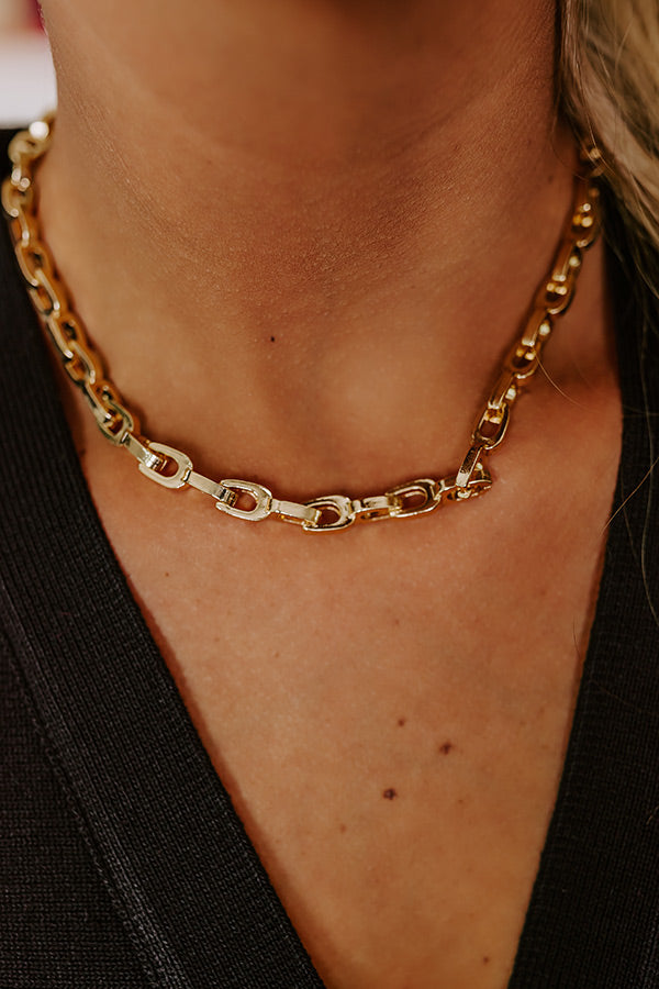 Ultimate Glamour Link Necklace - Premium Party Essential