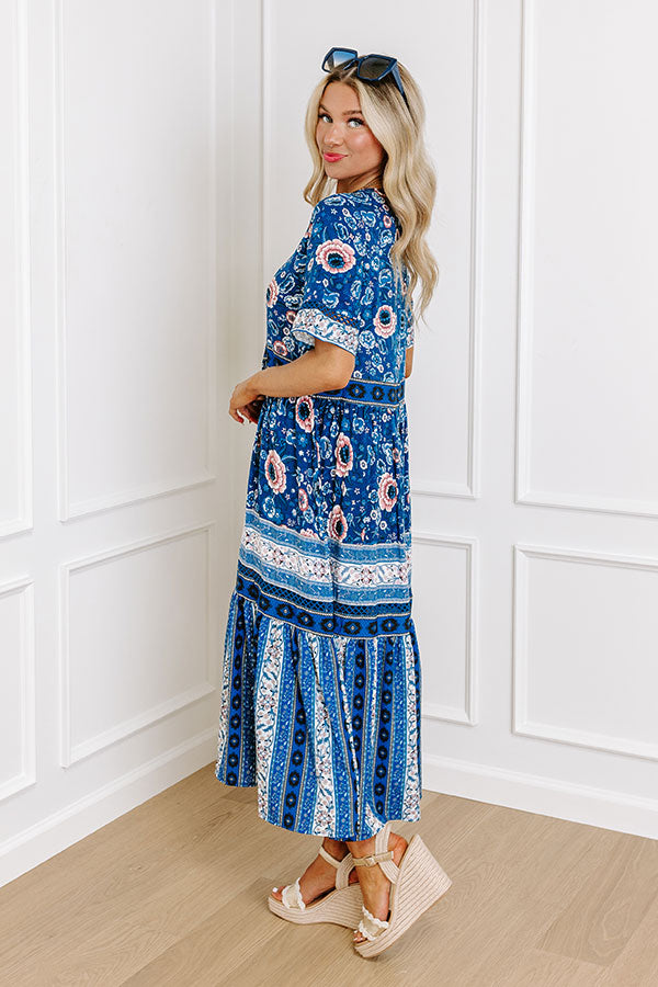 Premium Key Largo Floral Midi Dress - Ultimate Spring Style