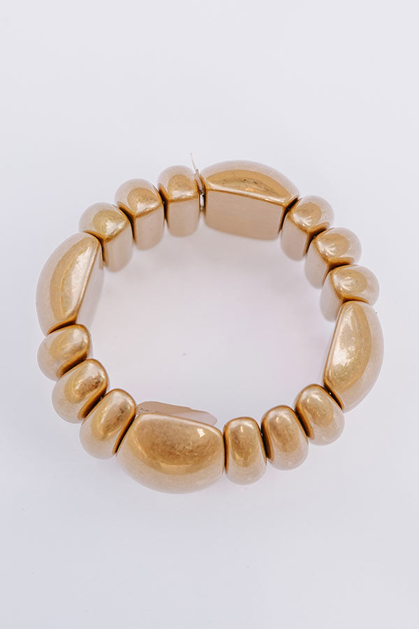 Ultimate Uptown Stretch Bracelet - Premium Gold Chic