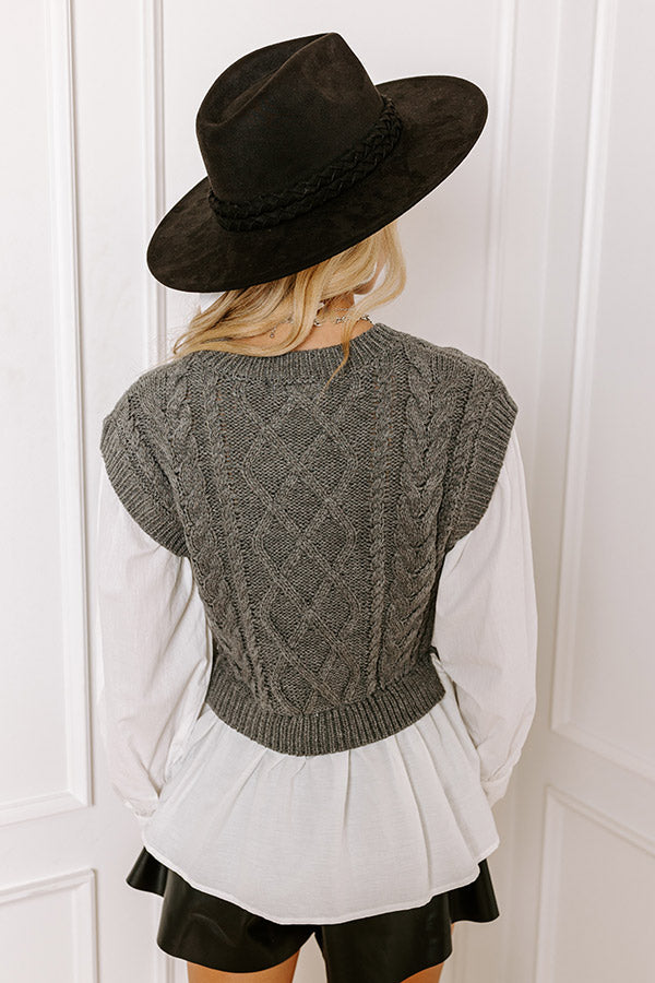 Premium Cozy Cable Knit Sweater Top