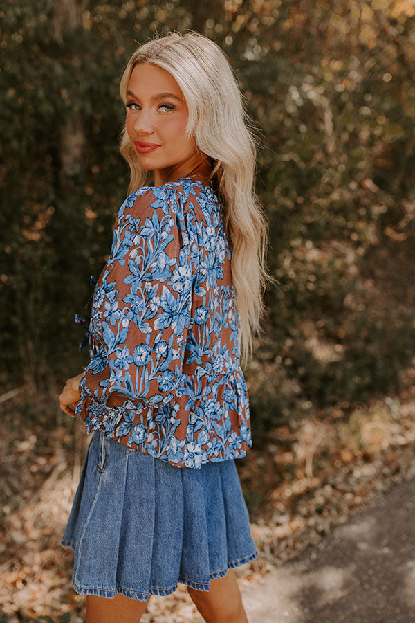 Premium Floral Ruffle Top - Effortless Style