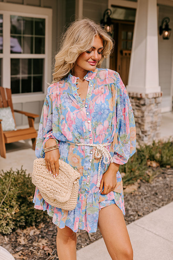 Ultimate Petal Palette Floral Dress - Premium Chiffon Style