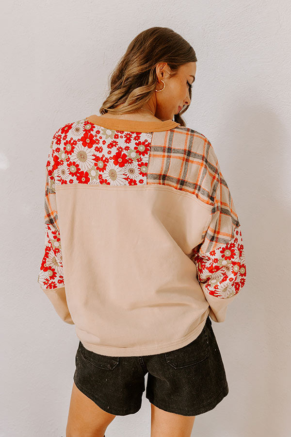 Premium Boho Floral Chic Top