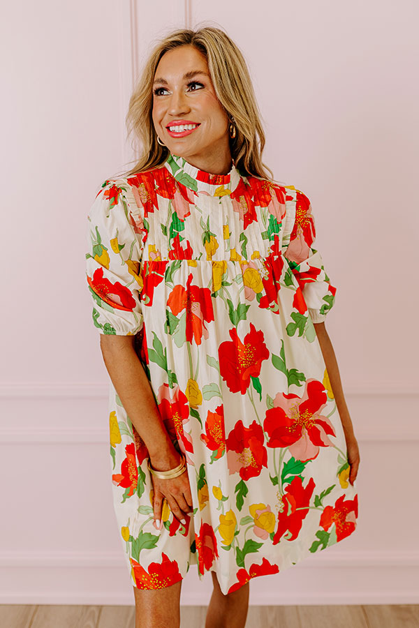 Premium Botanic Bloom Shift Dress - Ultimate Summer Style