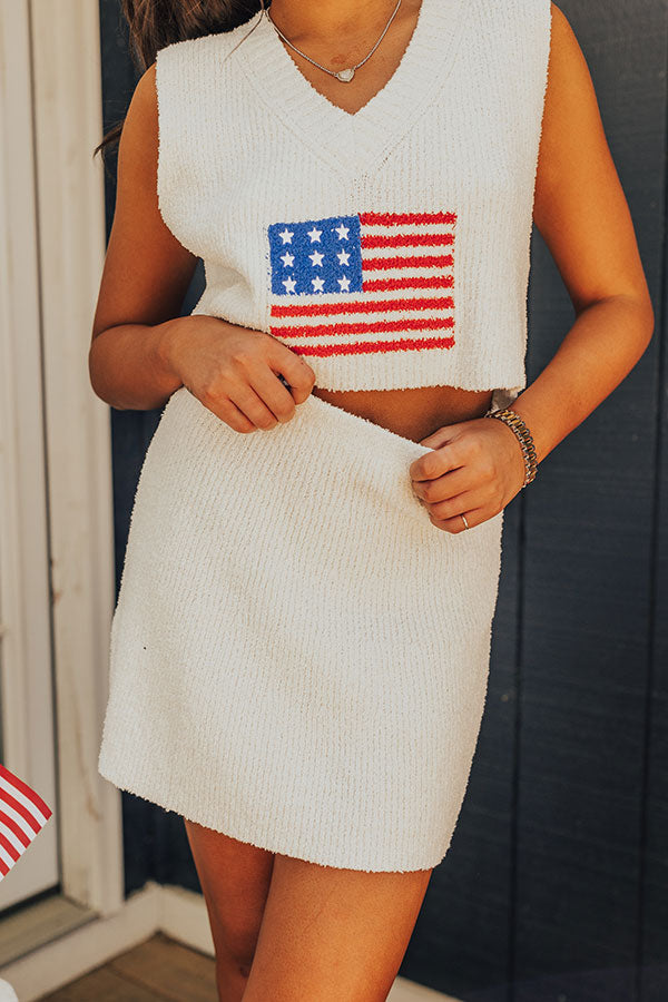 Premium American Girl White Mini Sweater Skirt - Ultimate Style Upgrade