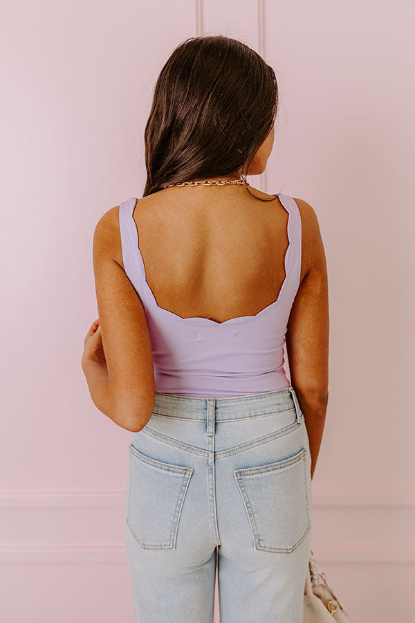 Ultimate Lavender Scalloped Bodysuit - Premium Fit & Style