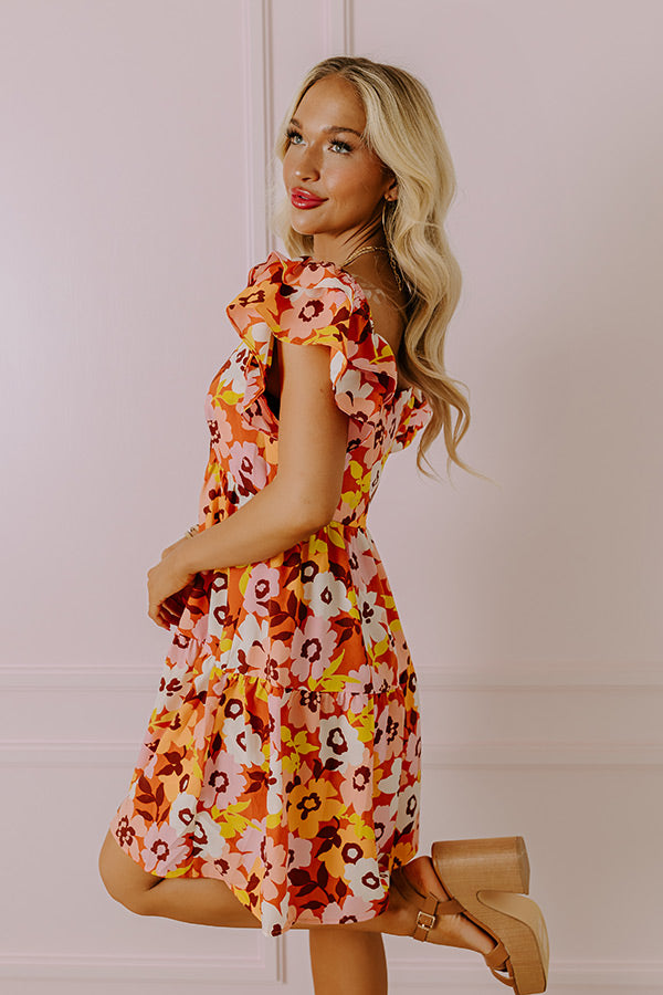 Premium Sweet Anticipation Floral Babydoll Dress