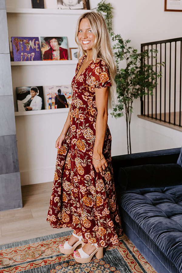 Premium Floral Maxi Dress for Romantic Occasions