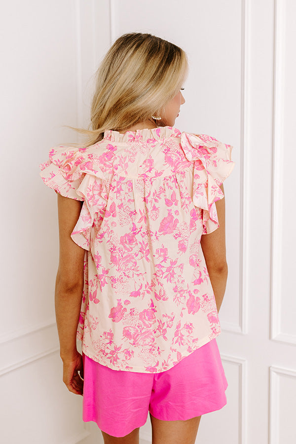 Premium Floral Ruffle Top - Ultimate Comfort & Style