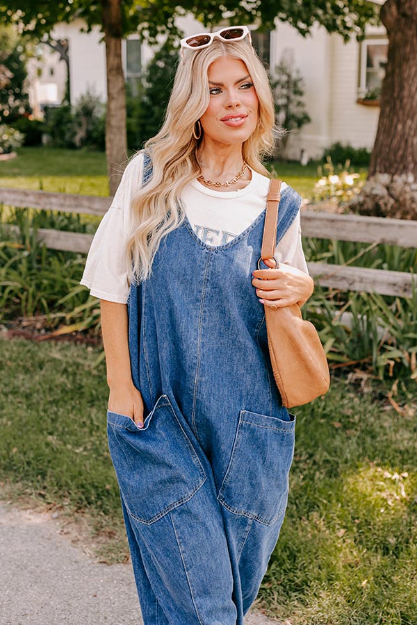 Premium Denim Jumpsuit - Ultimate Curve Flattering Style