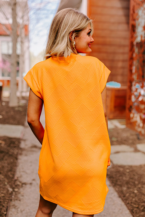 Ultimate Sunny Days Shift Dress - Vibrant Orange